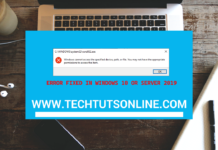 How to fix “Windows cannot access the specified device, path, or file” error in Windows 10 or Server 2019
